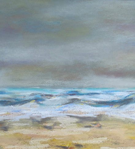 pastel op papier