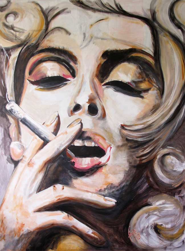 Schilderij De Sigaret